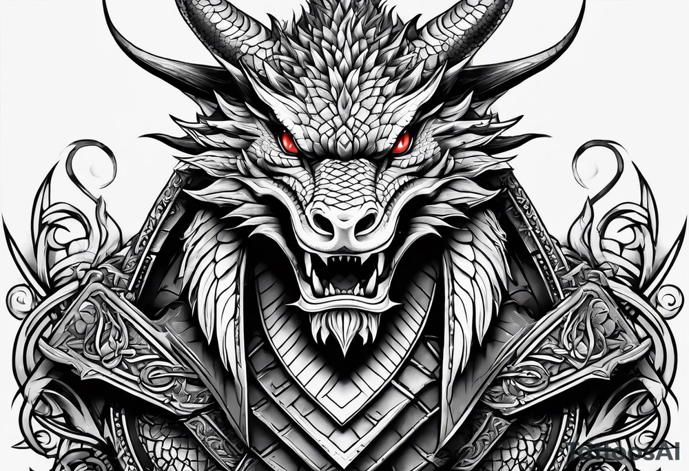 Welsh dragon clutching 3 spears. tattoo idea