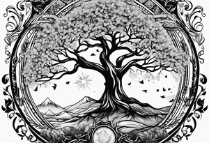 Family tree tattoo idea