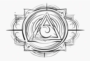 symbol of rising spiritual energy, very simplistic, for the throat area tattoo idea