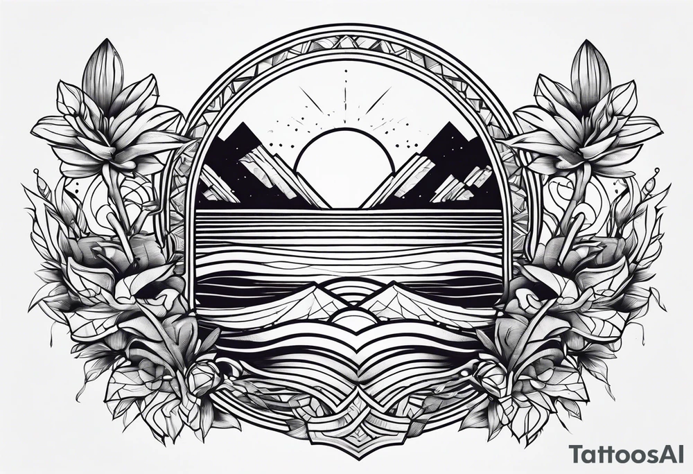 Sega sunset tattoo idea