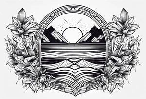 Sega sunset tattoo idea