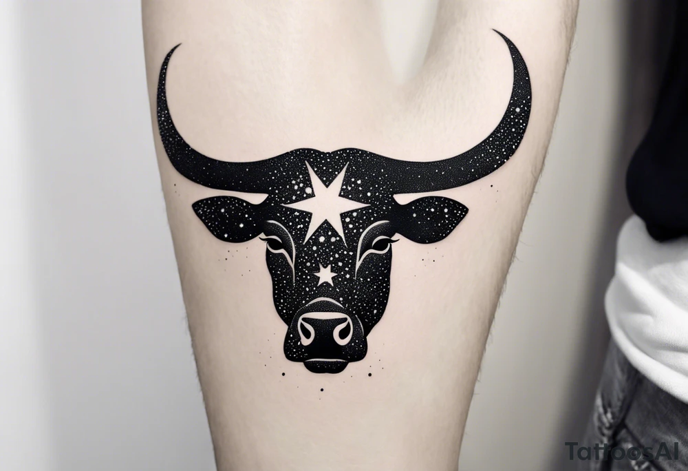 Taurus constellation stars only tattoo idea