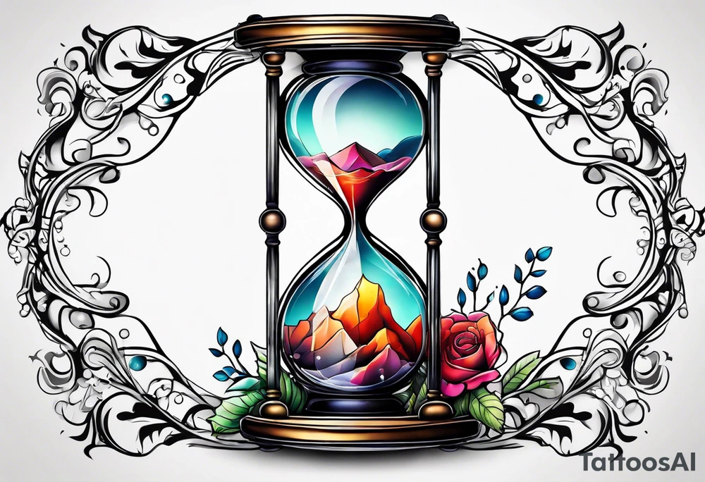 Hourglass tattoo idea