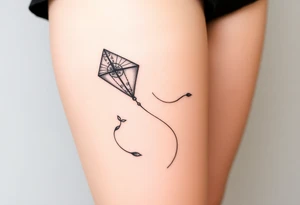 Alice in wonderland kite tattoo idea