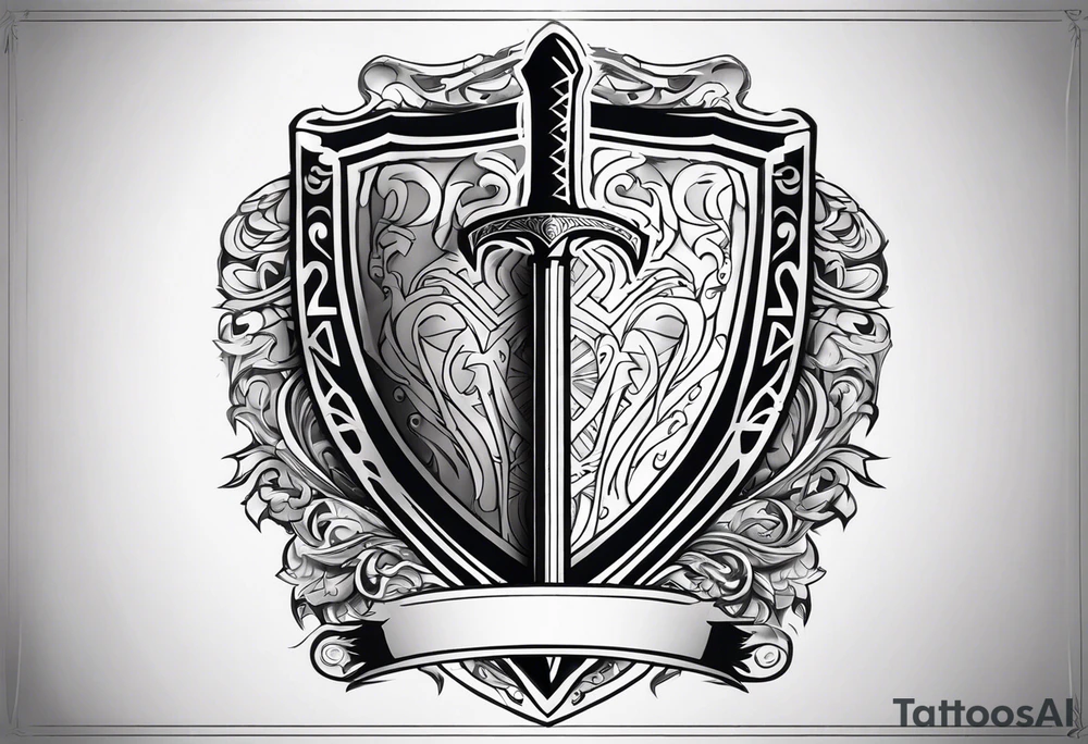 Valhalla
sword shield armour tattoo idea