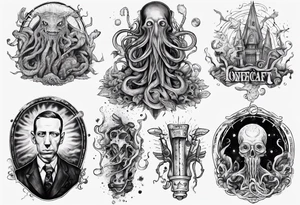 long tattoo for forearm on lovecraft them tattoo idea