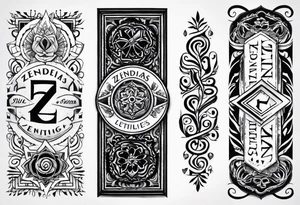 Forearm tattoo that says Zendejas tattoo idea