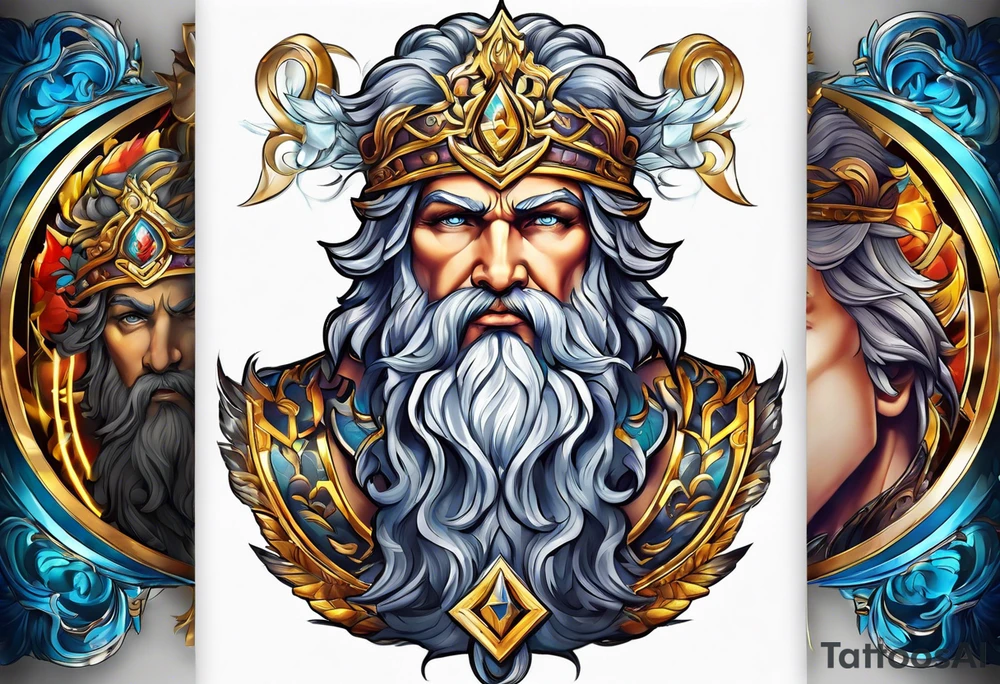 Zeus god tattoo idea