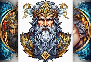 Zeus god tattoo idea