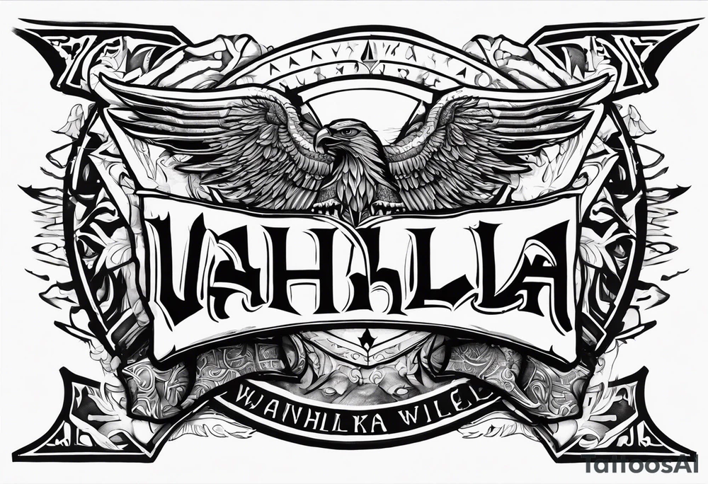 Valhalla  warrior soldier tattoo idea