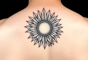 Sunflower, sun tattoo that will "shine" on another small tattoo right above my elbow . It will go on my bicep tattoo idea