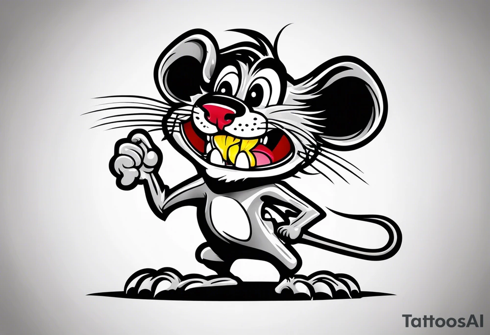 Rat fink tattoo idea