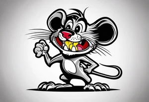 Rat fink tattoo idea