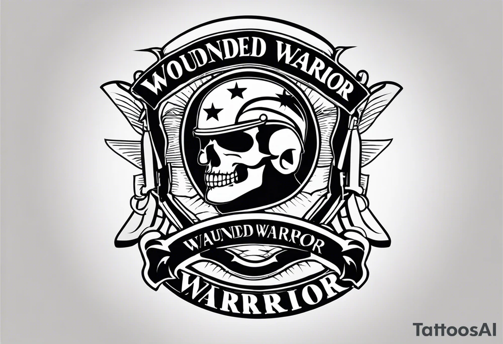 Wounded warrior tattoo idea
