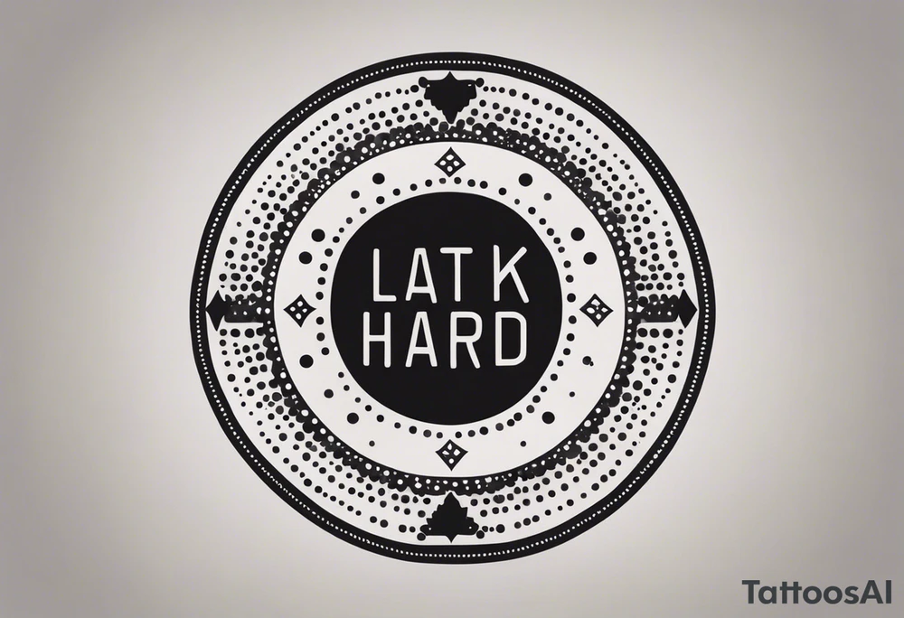 I want a tattoo containing the following two words "work hard" and "play hard". tattoo idea