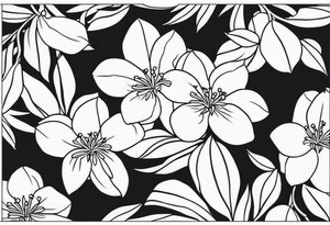 Orange blossom palm trees oranges tattoo idea