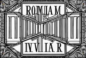 Roman numerals of December 27th 1950 for a forearm tattoo idea
