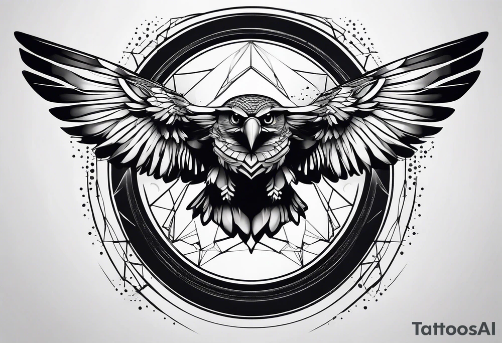Minimalistic flying tattoo idea
