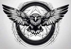 Minimalistic flying tattoo idea