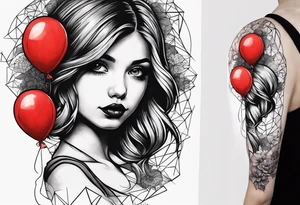 girl with the red balloon banksy tattoo idea