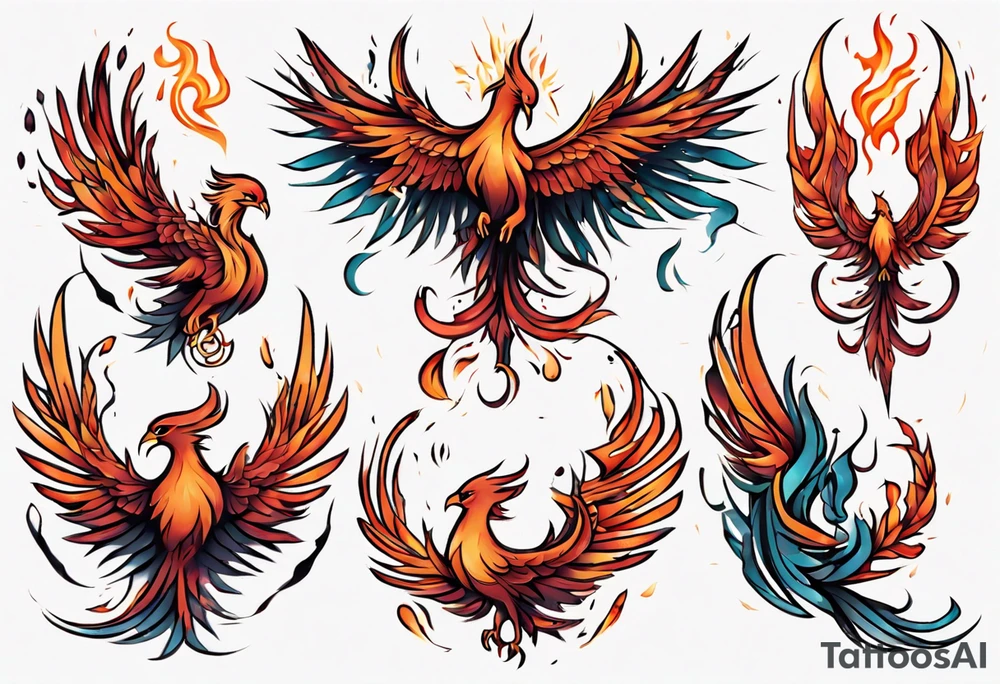 Phoenix tattoo idea