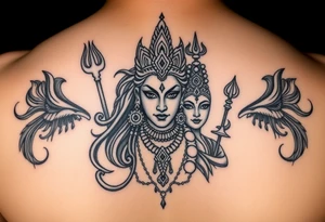 Lord Shiva, Godess Kali, Godess Lilith tattoo idea