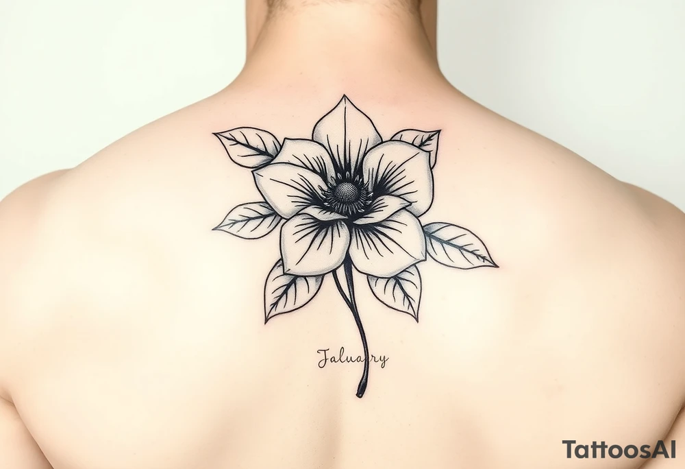 January December july birth Flower tattoo idea