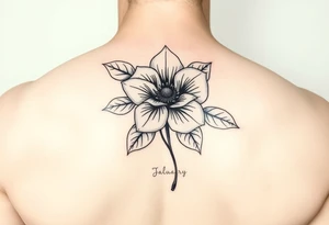 January December july birth Flower tattoo idea