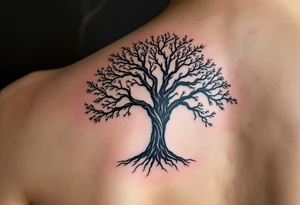 Family tree of 8 with names for woman tattoo idea