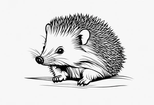 hedgehog tattoo idea