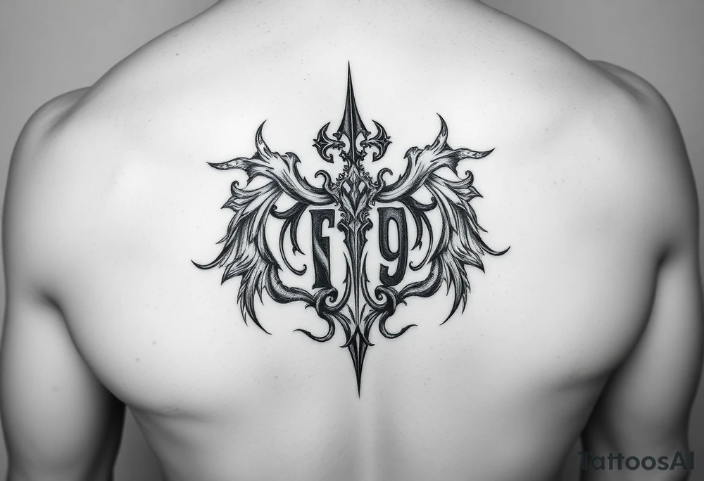 Бесконечность в сердце с двумя буквами М tattoo idea
