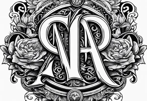 Letters ALA and GAA tattoo idea