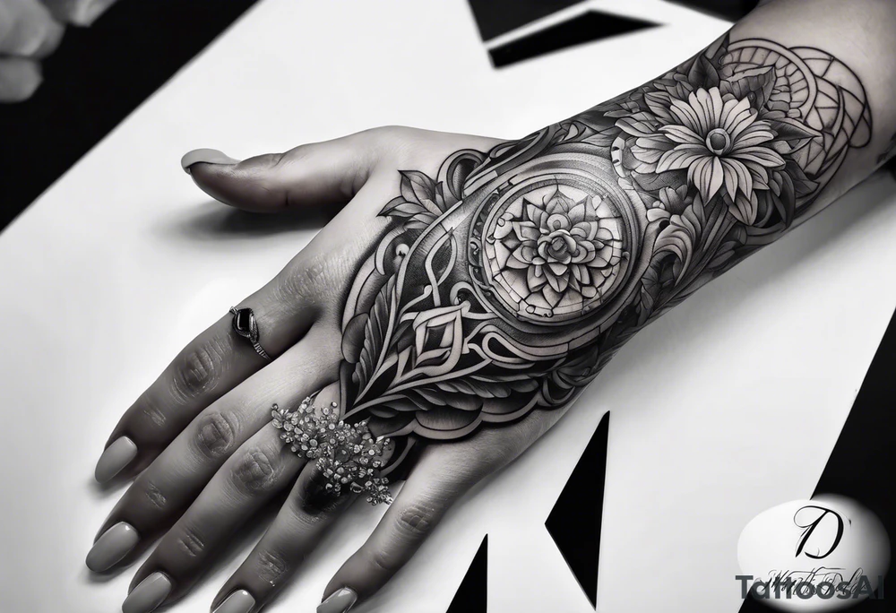 hand tattoo tattoo idea
