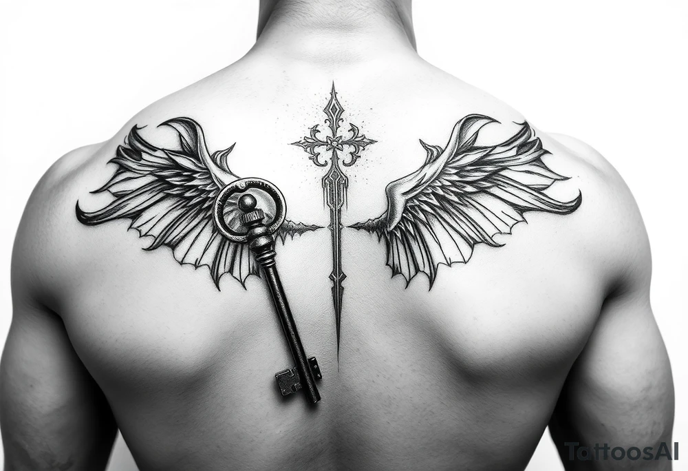 He still holds the key tattoo idea