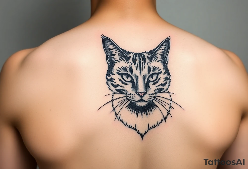 black cat tattoo idea