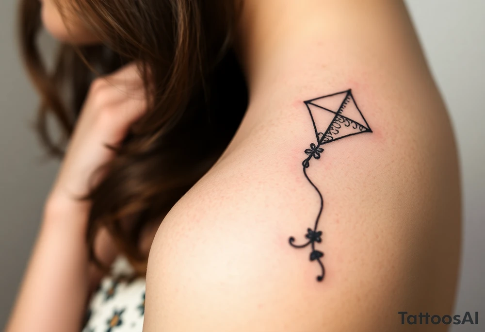 Alice in wonderland kite tattoo idea