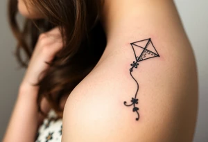 Alice in wonderland kite tattoo idea