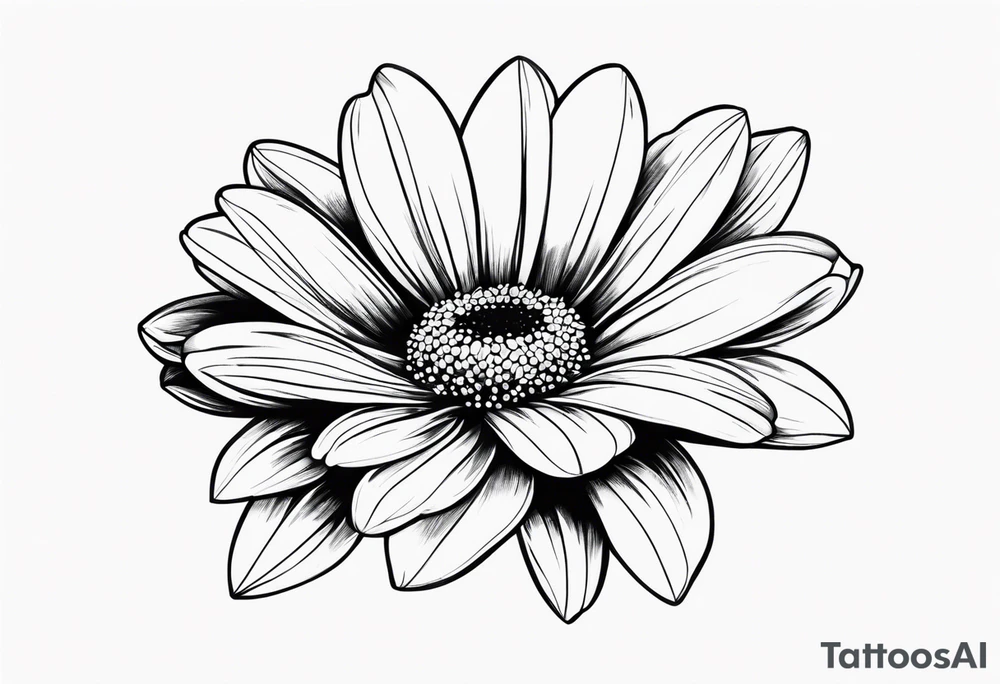 Daisy blossom tattoo idea
