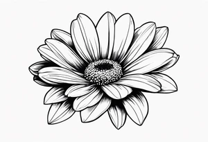 Daisy blossom tattoo idea