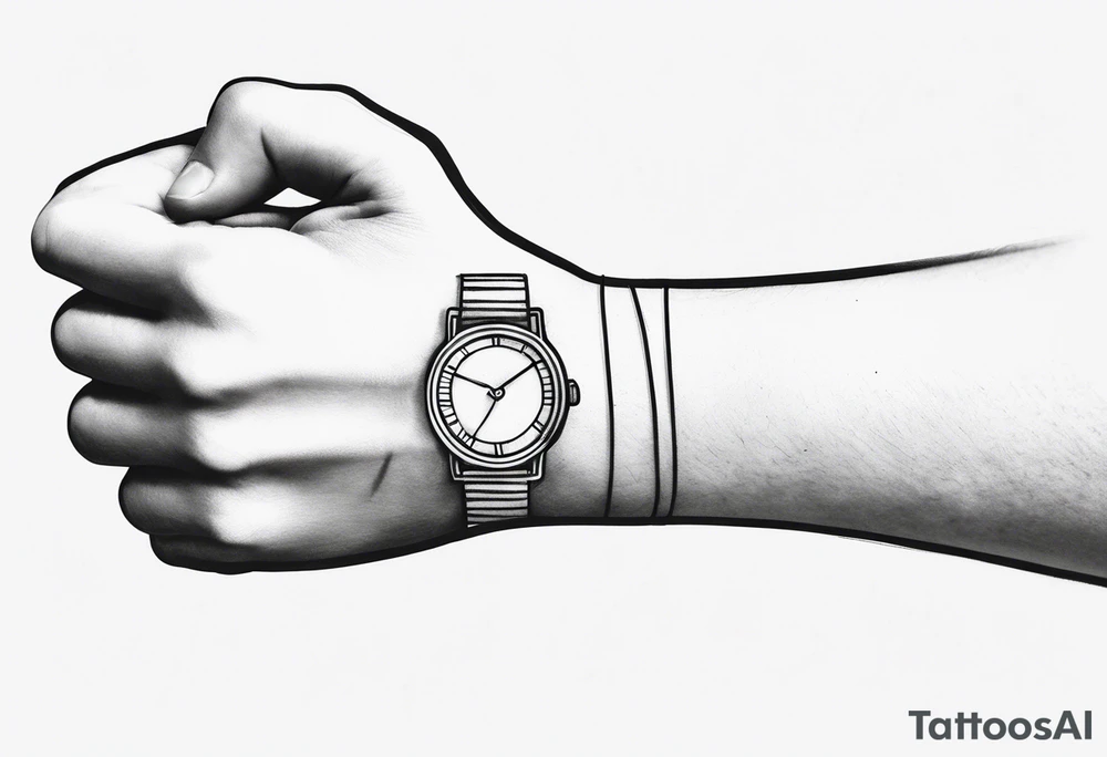 LINE AROUND SHOULDERS TO THE WRIST tattoo idea