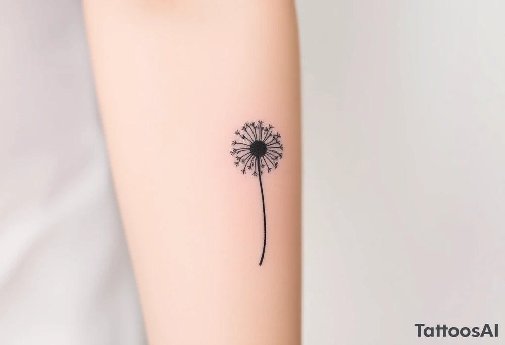 dandelion tattoo idea