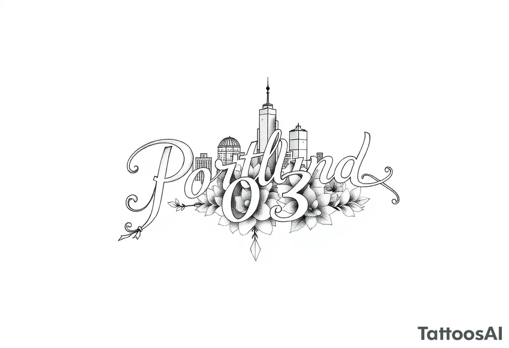 Portland oregon 503 tattoo idea