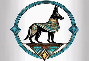 balance of Anubis tattoo idea