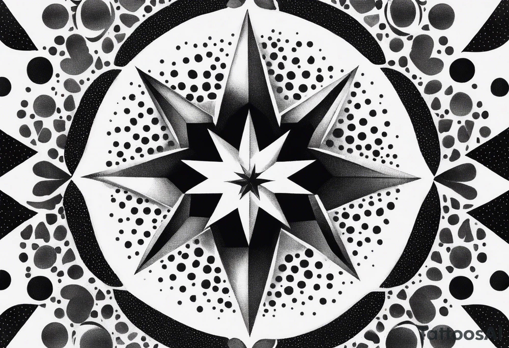 y2k star tattoo idea