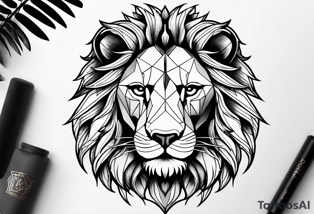 To rule the jungle, you’ve to be a lion tattoo idea