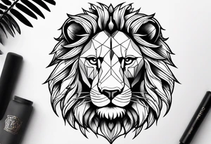 To rule the jungle, you’ve to be a lion tattoo idea