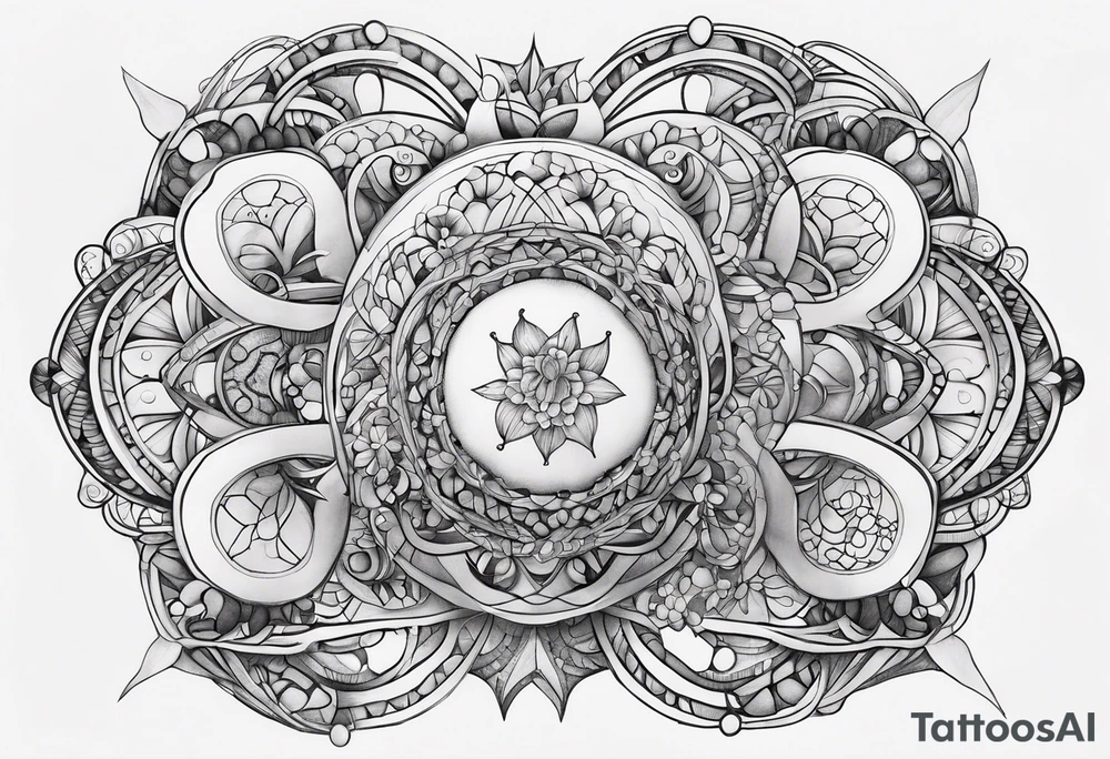 Molecular  bonds with my daughters name madison tattoo idea