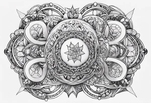 Molecular  bonds with my daughters name madison tattoo idea