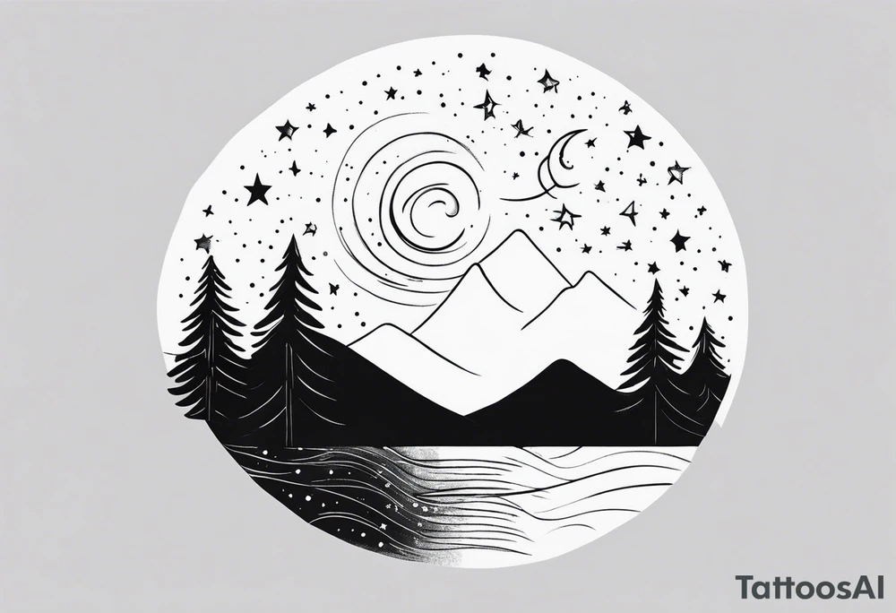 Starry Night tattoo idea