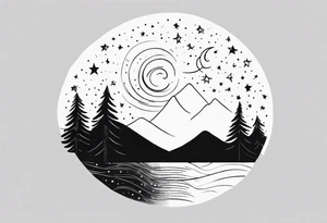 Starry Night tattoo idea